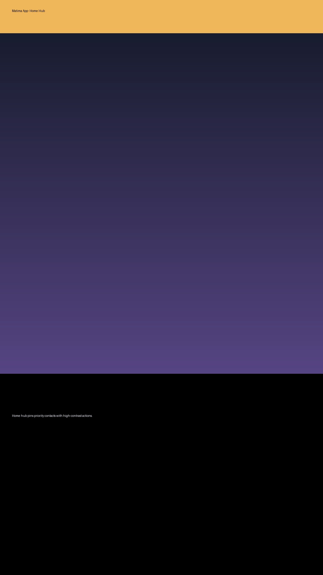 Matima App accessibility hub