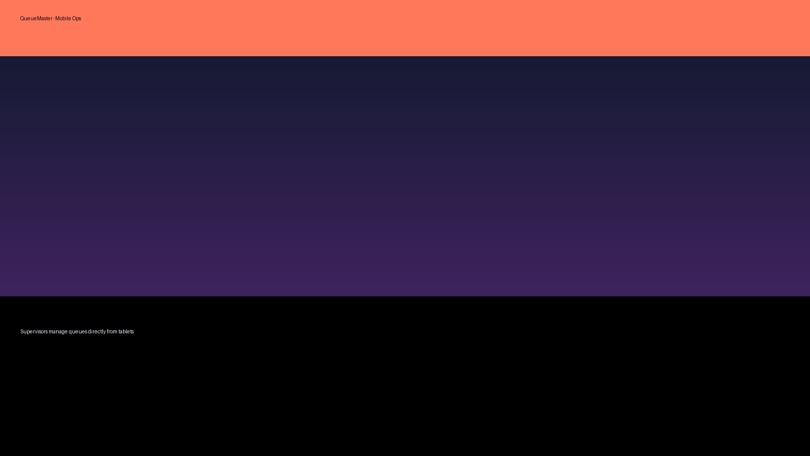 QueueMaster mobile operations console