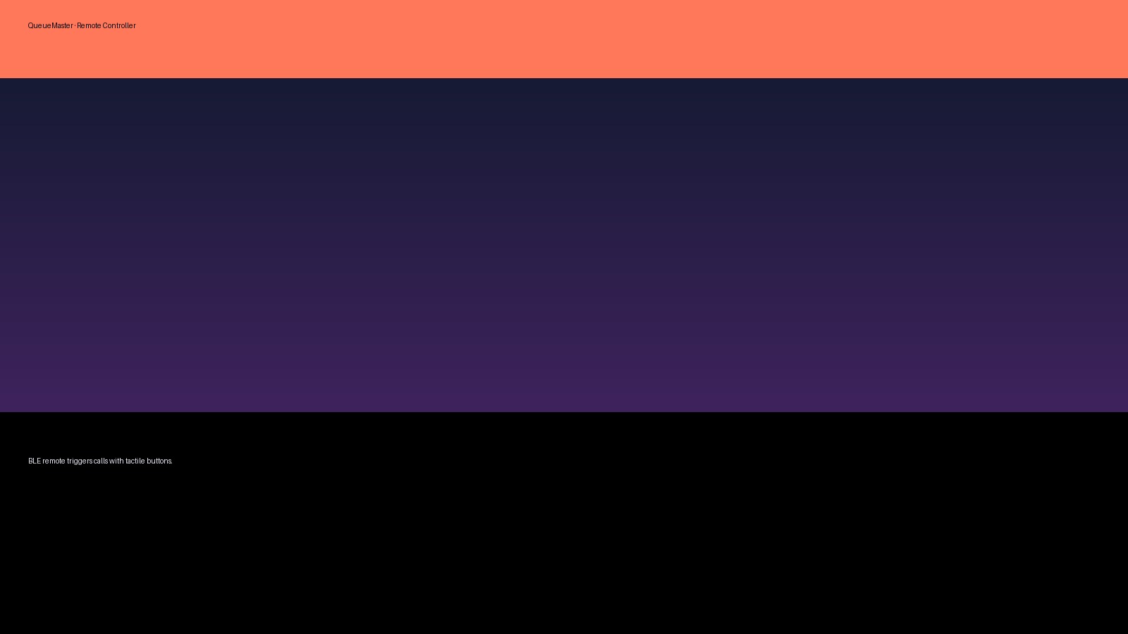 QueueMaster BLE remote controller