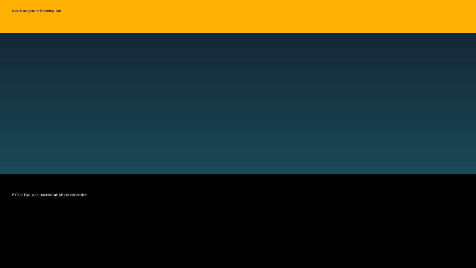 Stock Management App reporting hub