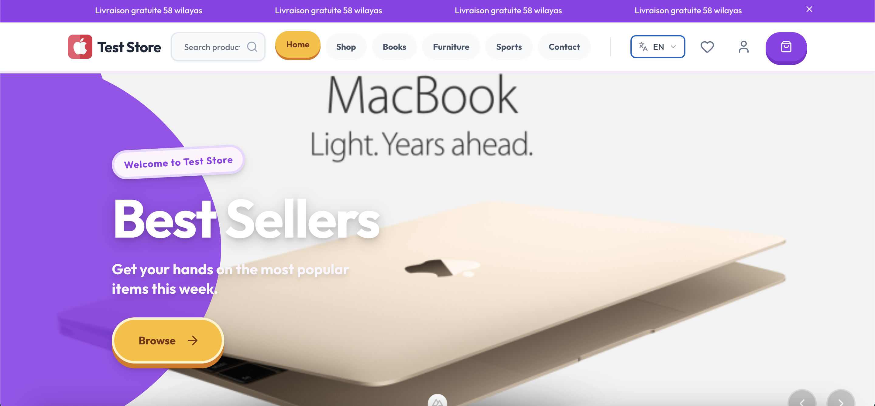 Swekly SaaS Storefront Example